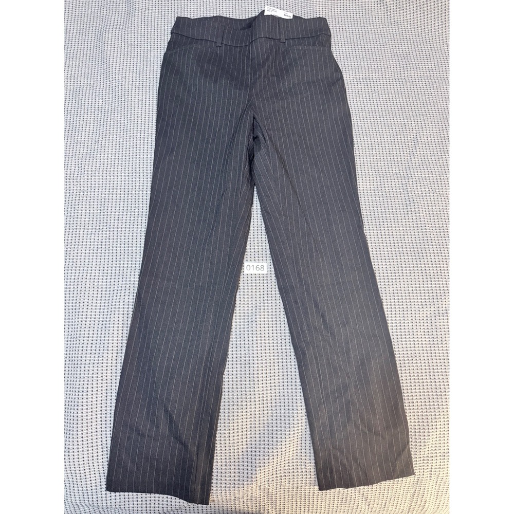 Rafaella Womens Graphite Pinstripe Stretch Pants RSBFF008 Gray Size 4
